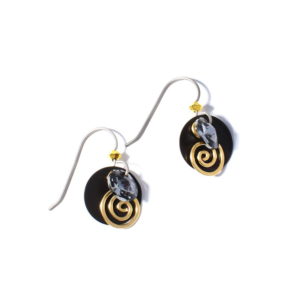 Silver Mist Small Round Earrings