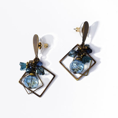 Tofino Blue Small Crystal Earrings