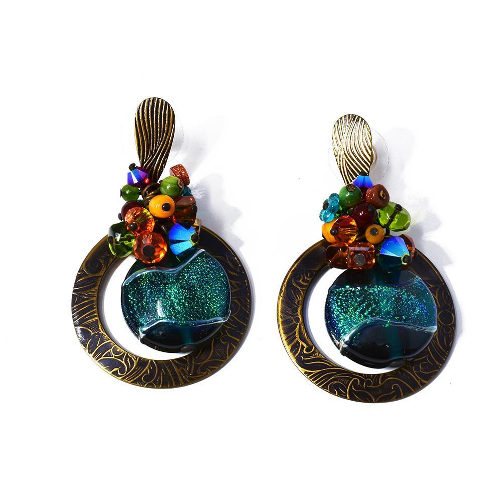 Sparkling Glass Galaxy Earrings