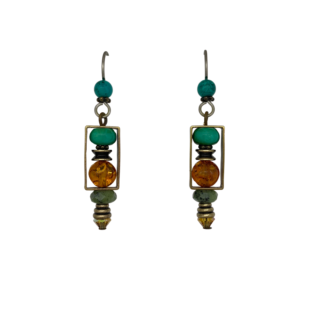 Elemental Rectangle Earrings