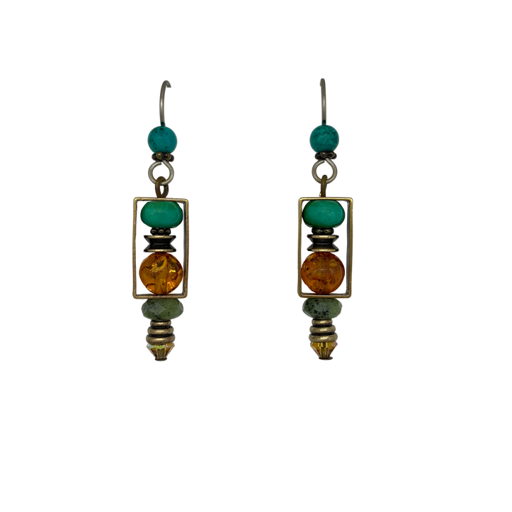 Elemental Rectangle Earrings