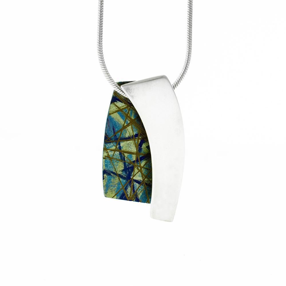 Turquoise Titanium Pendant