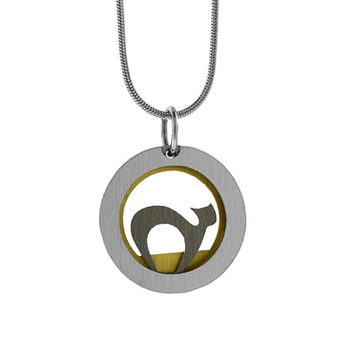 Cat in a Circle Necklace