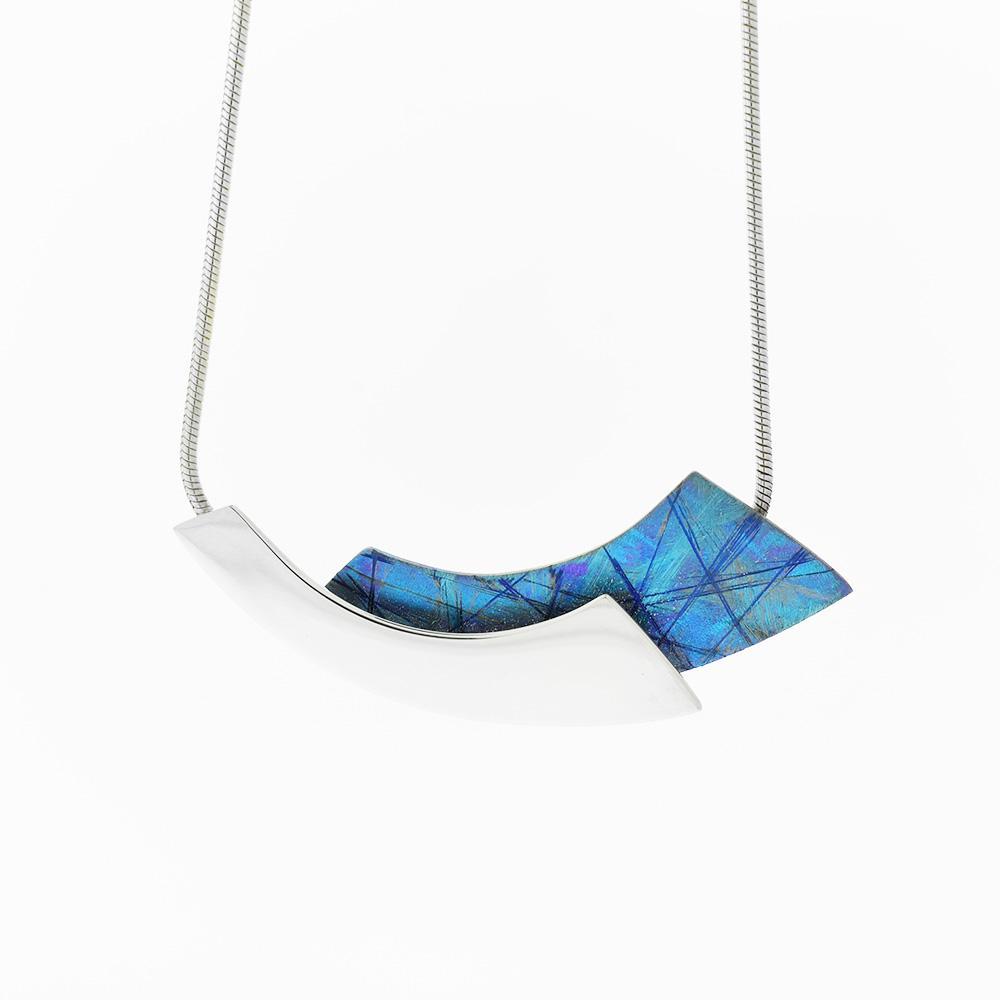 Titanium and Sterling Silver N118 Necklace