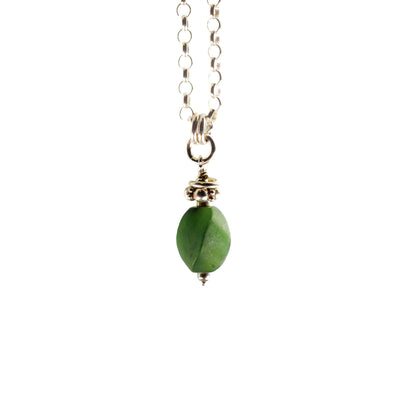 Delicate BC Jade Silver Necklace - Artina's Jewellery