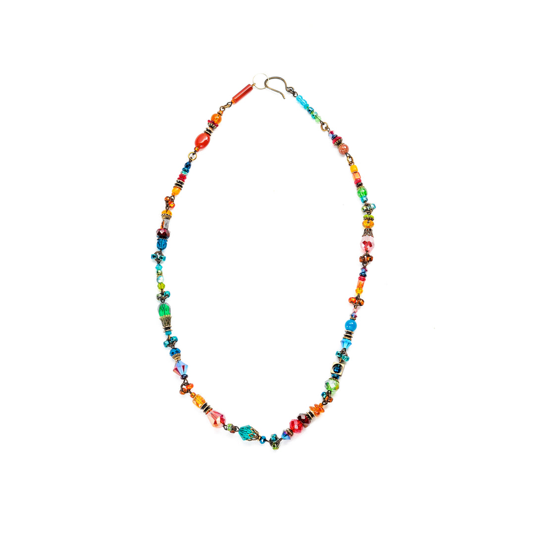 Galaxy Delica Necklace hand crafted by Honica.