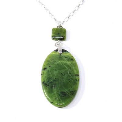 Large Oval BC Jade Necklace