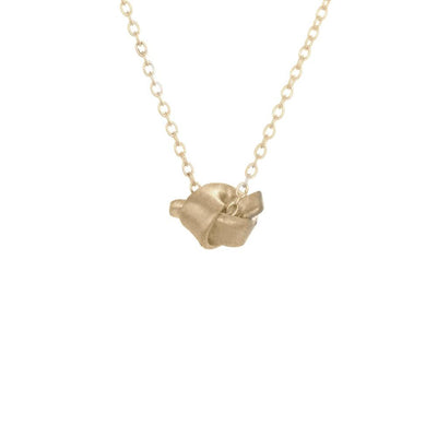 Gold Fill Lasso Small Love Knot Necklace