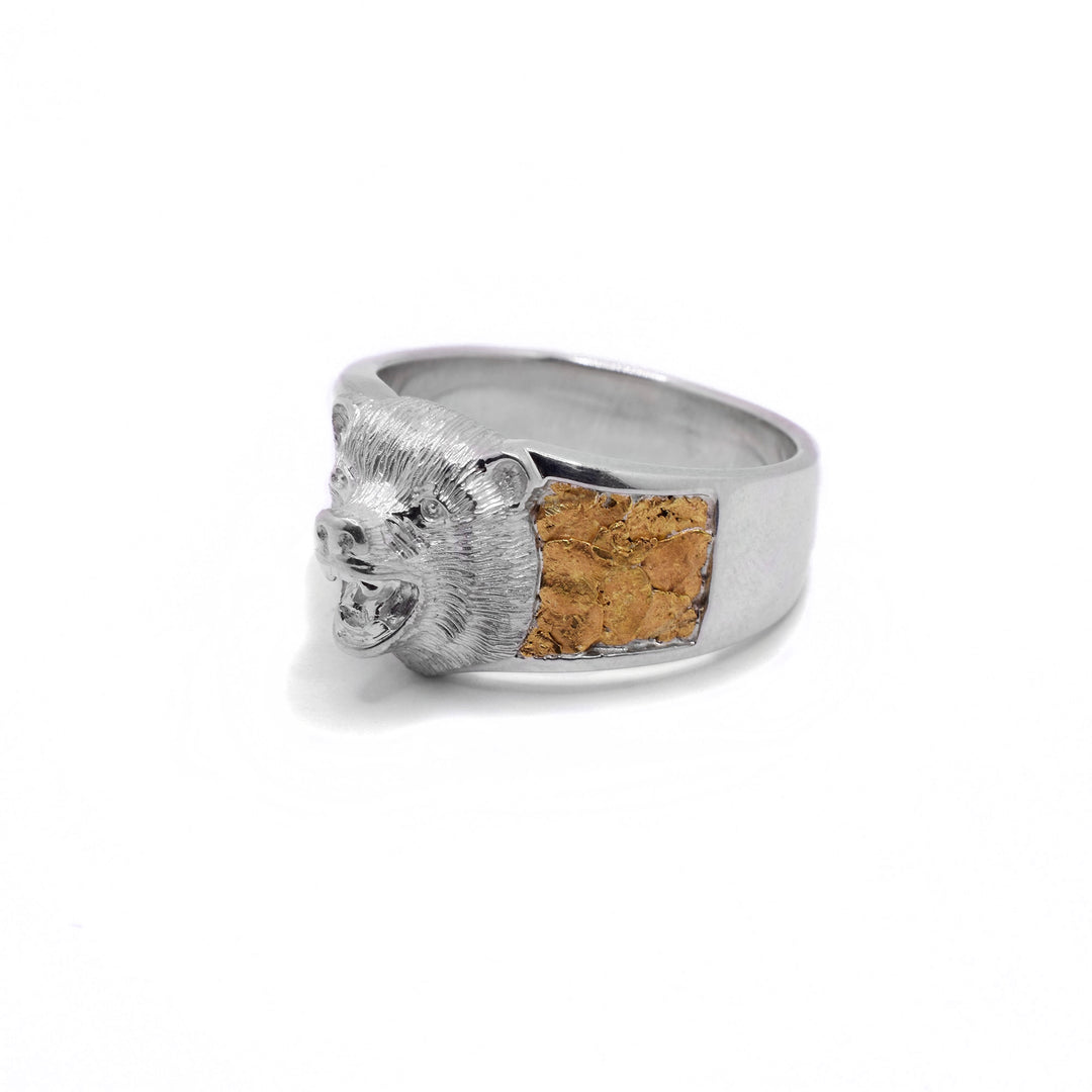 22K Nugget Bear Ring - Artina's Jewellery