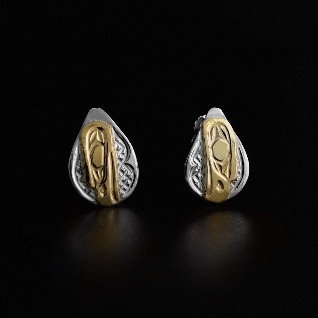 Teardrop Eagle Studs