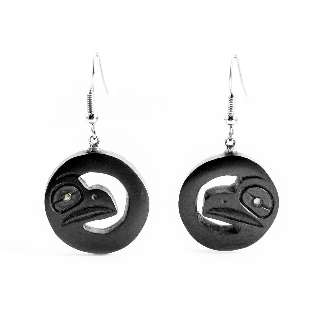 Argillite Moon Earrings by Haida deals Artist Gryn White