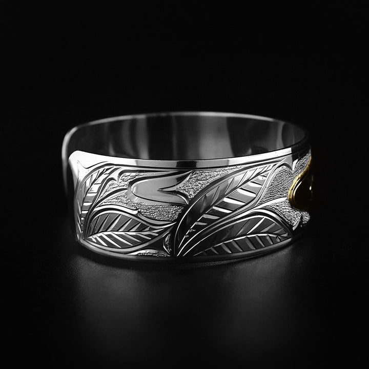 3/4" Hummingbird Silver and Gold Bracelet