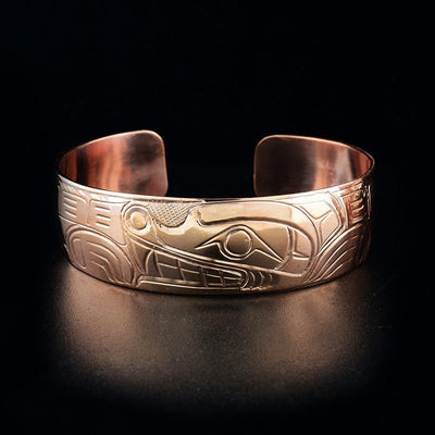 3/4" Large Copper Bear Bracelet