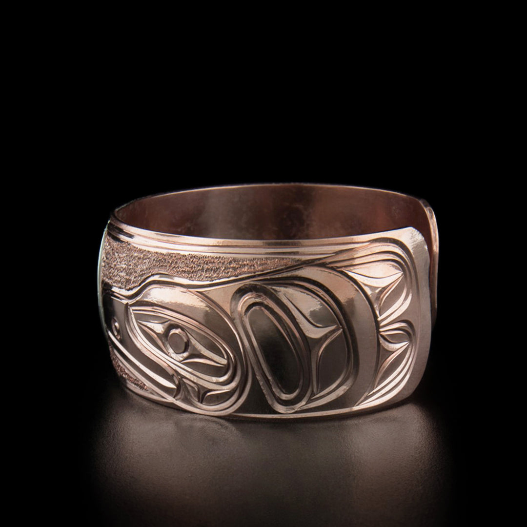 Sterling Silver and Copper Bear and Raven Bracelet - Artina's Jewellery
