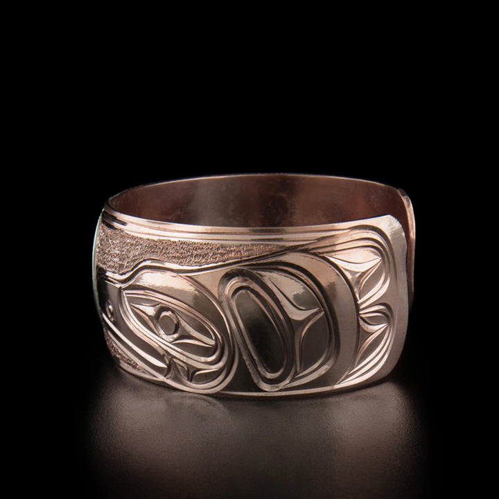 Sterling Silver and Copper Bear and Raven Bracelet - Artina's Jewellery