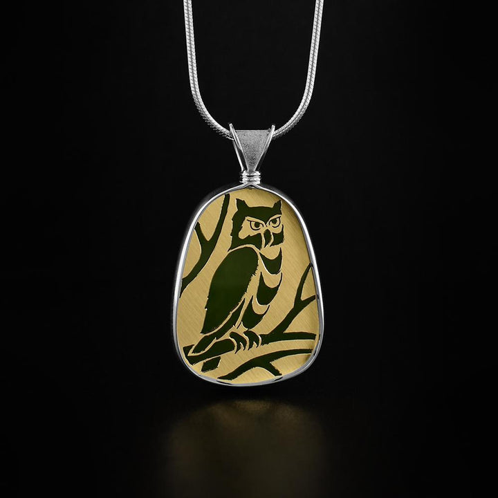 BC Jade Owl Pendant
