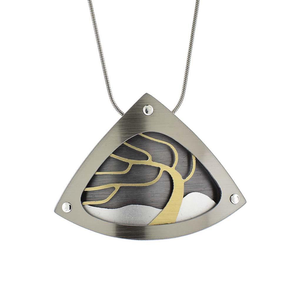 Large Triangular Arbutus Necklace