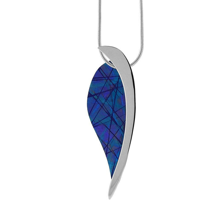 Leaf Shape Titanium Necklace