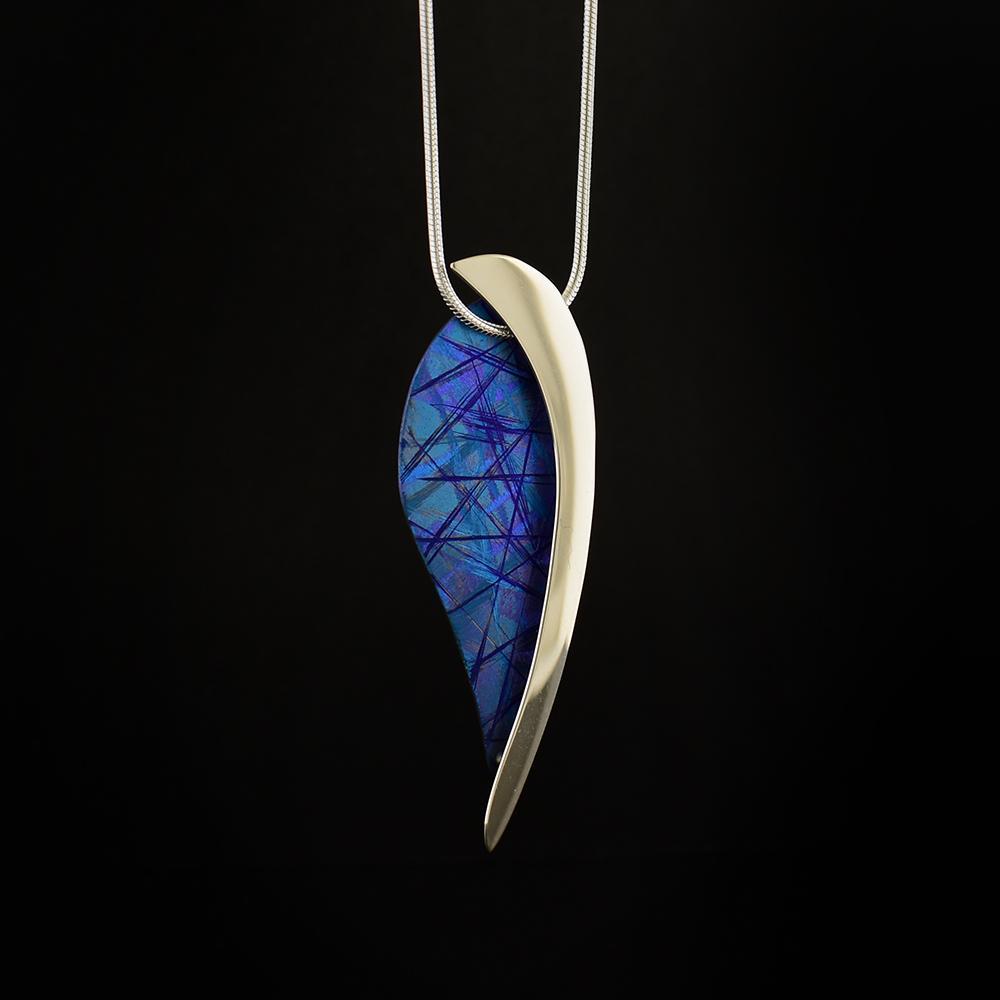 Leaf Shape Titanium Necklace