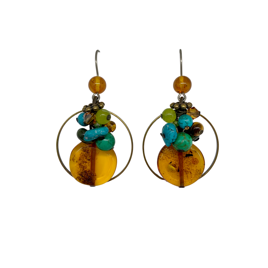 Elemental Amber Earrings
