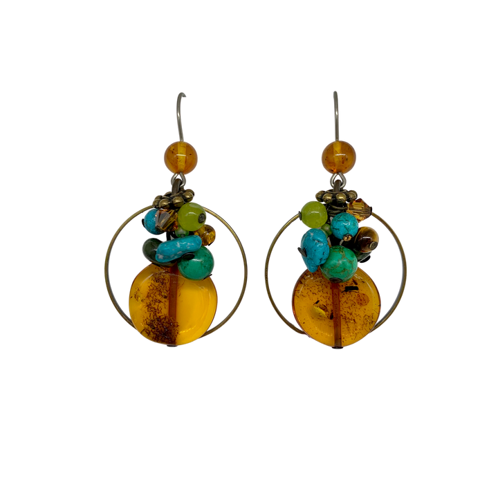 Elemental Amber Earrings