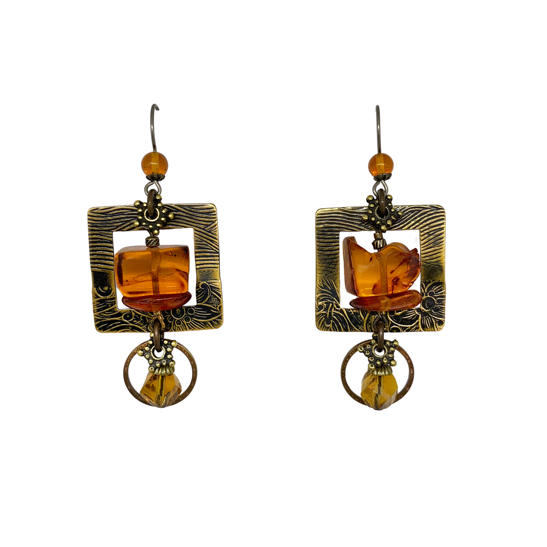 Elemental Square Earrings