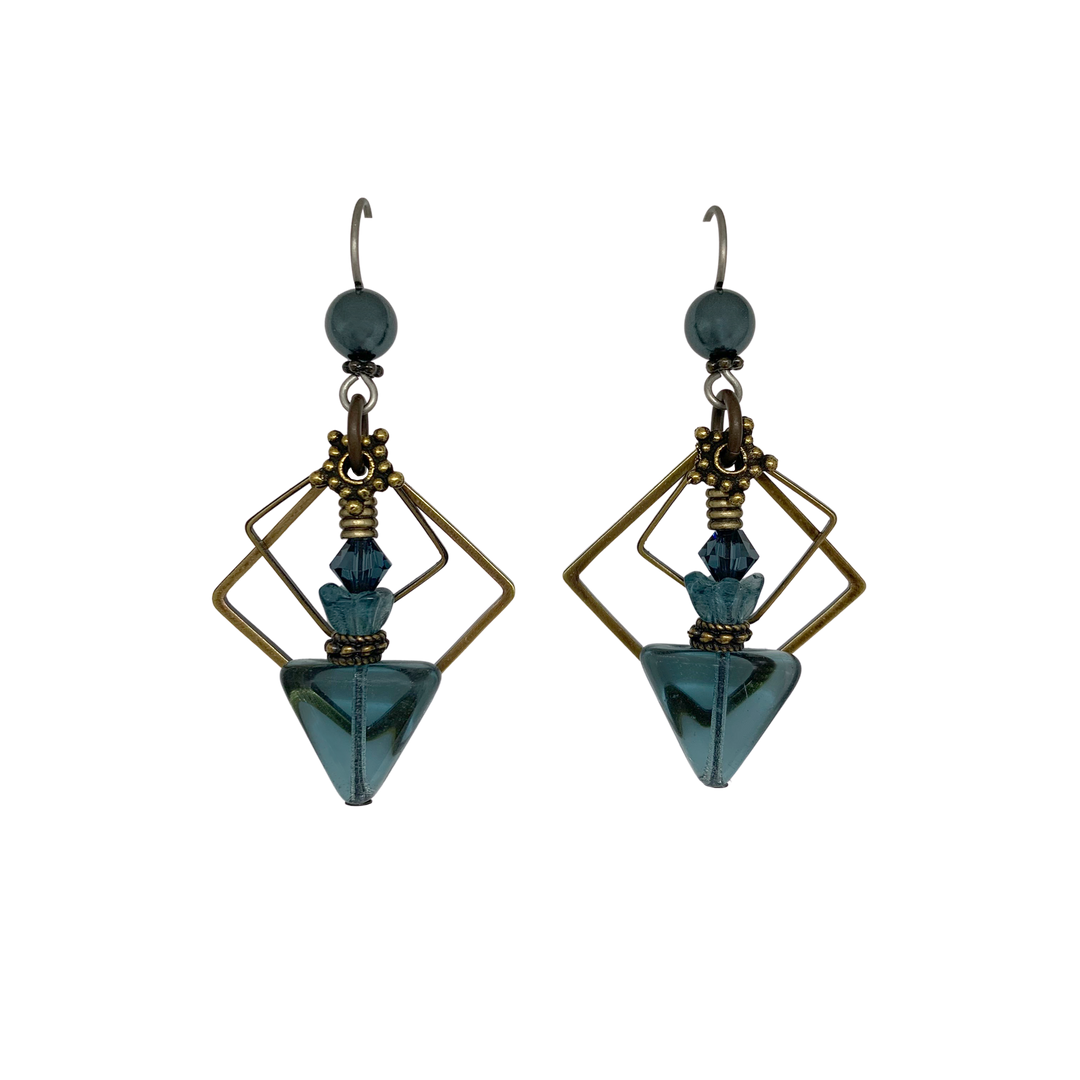 Tofino Blue Arrow Earrings