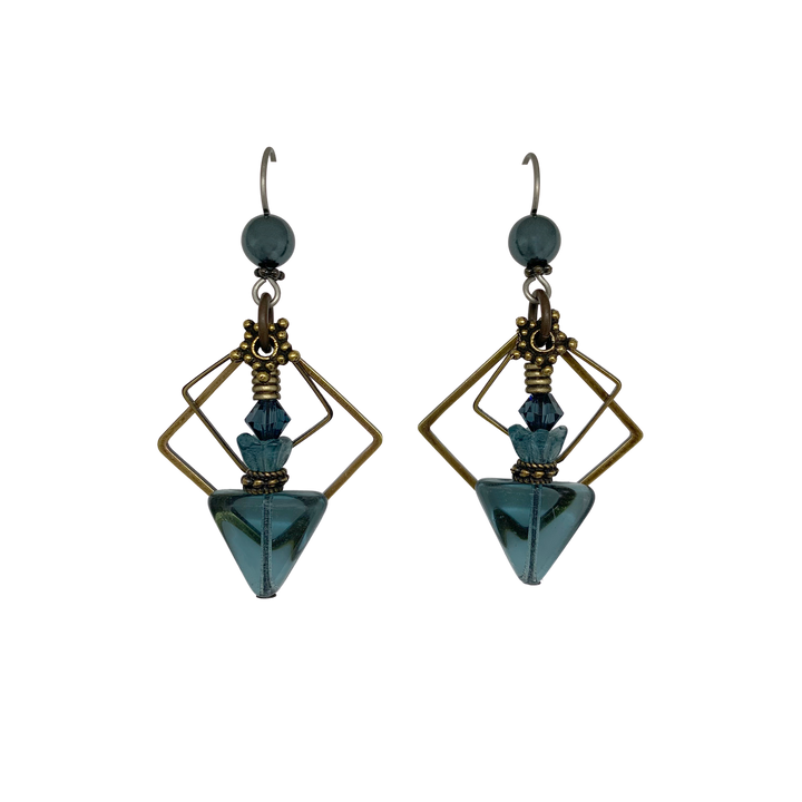 Tofino Blue Arrow Earrings