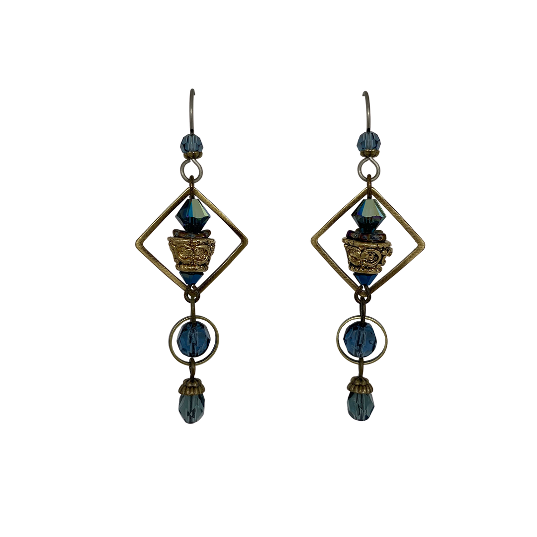 Tofino Blue Diamond Earrings