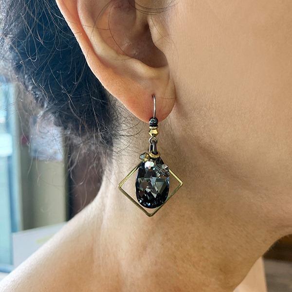 Silver Mist Sparkle Earrings