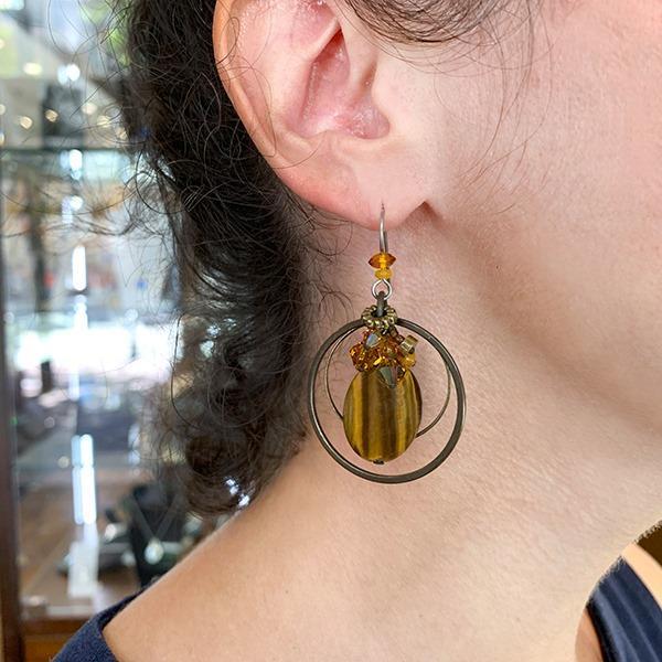 Elemental Tiger's Eye Earrings