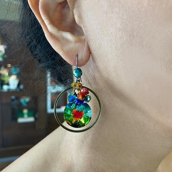 Galaxy Round Earrings