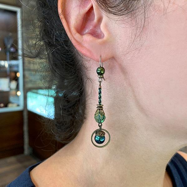 Atlantis Green Earrings