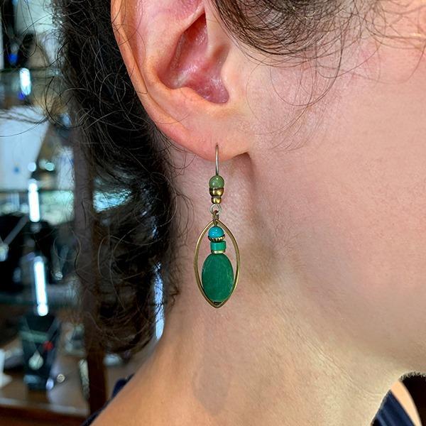 Elemental Jade Earrings