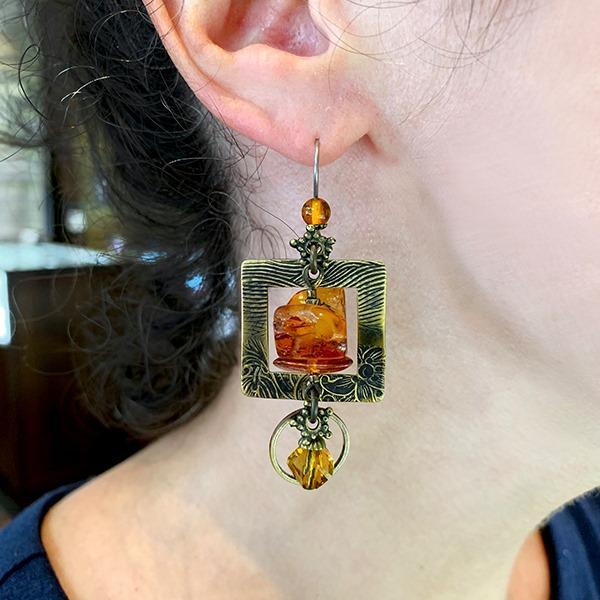 Elemental Square Earrings