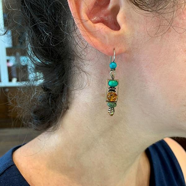 Elemental Rectangle Earrings
