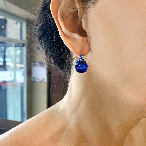 Galaxy Small Round Earrings