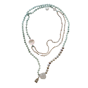 Shell with Rose Quartz Necklace