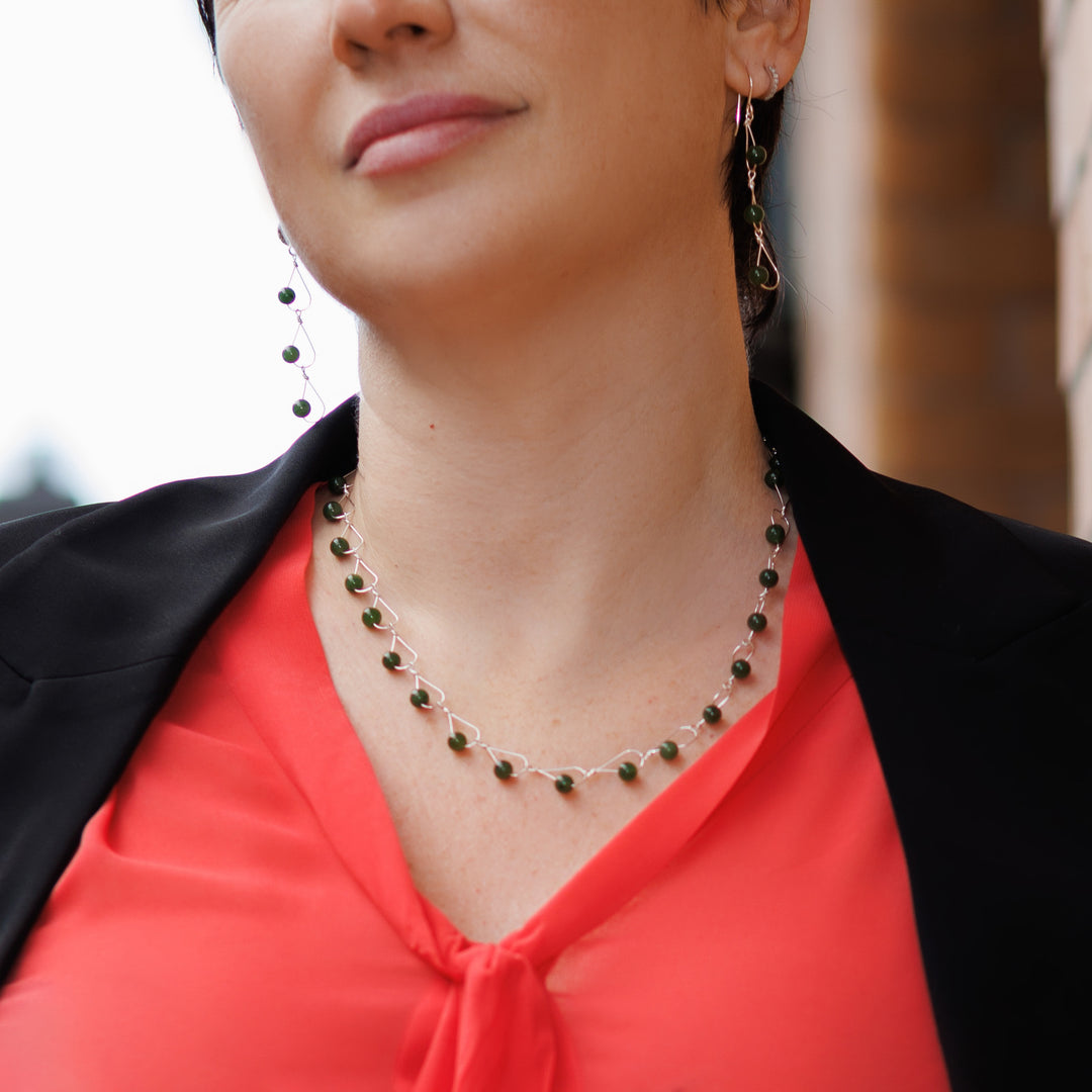 BC Jade Rain Trio Earrings - Artina's Jewellery