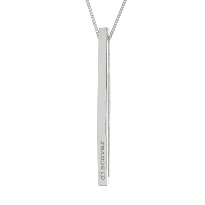 Celebrate and Discover Mantra Bar Necklace