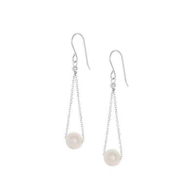 Chandelier White Pearl Dangle Earrings