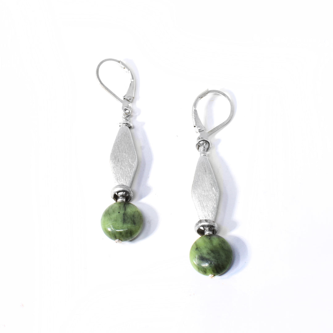 Diverse Silver BC Jade Earrings