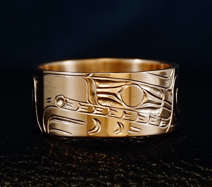 14K Gold 3/8" Eagle Ring - Artina's Jewellery