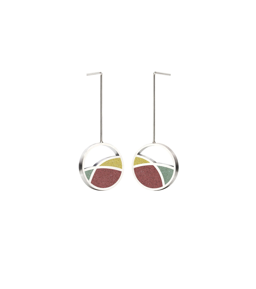 March Balloons - Small Concrete Drop Earring