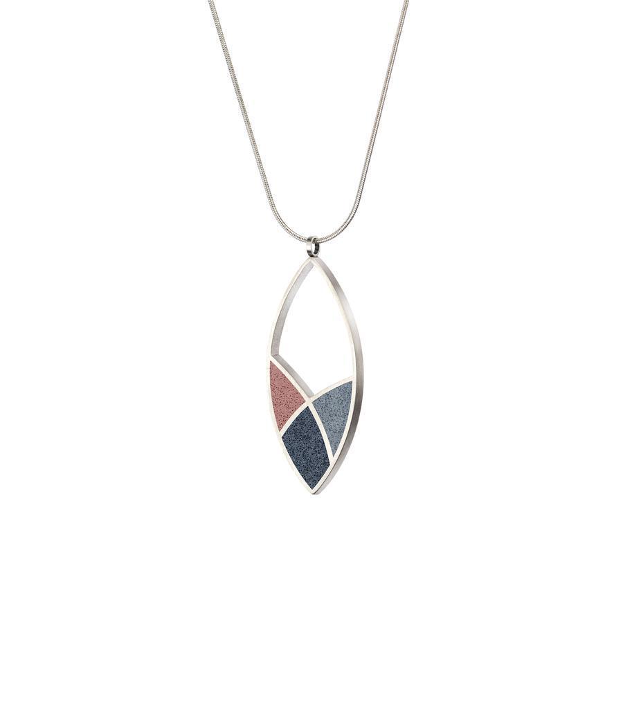 March Balloons - Leaf Concrete Necklace with Colour