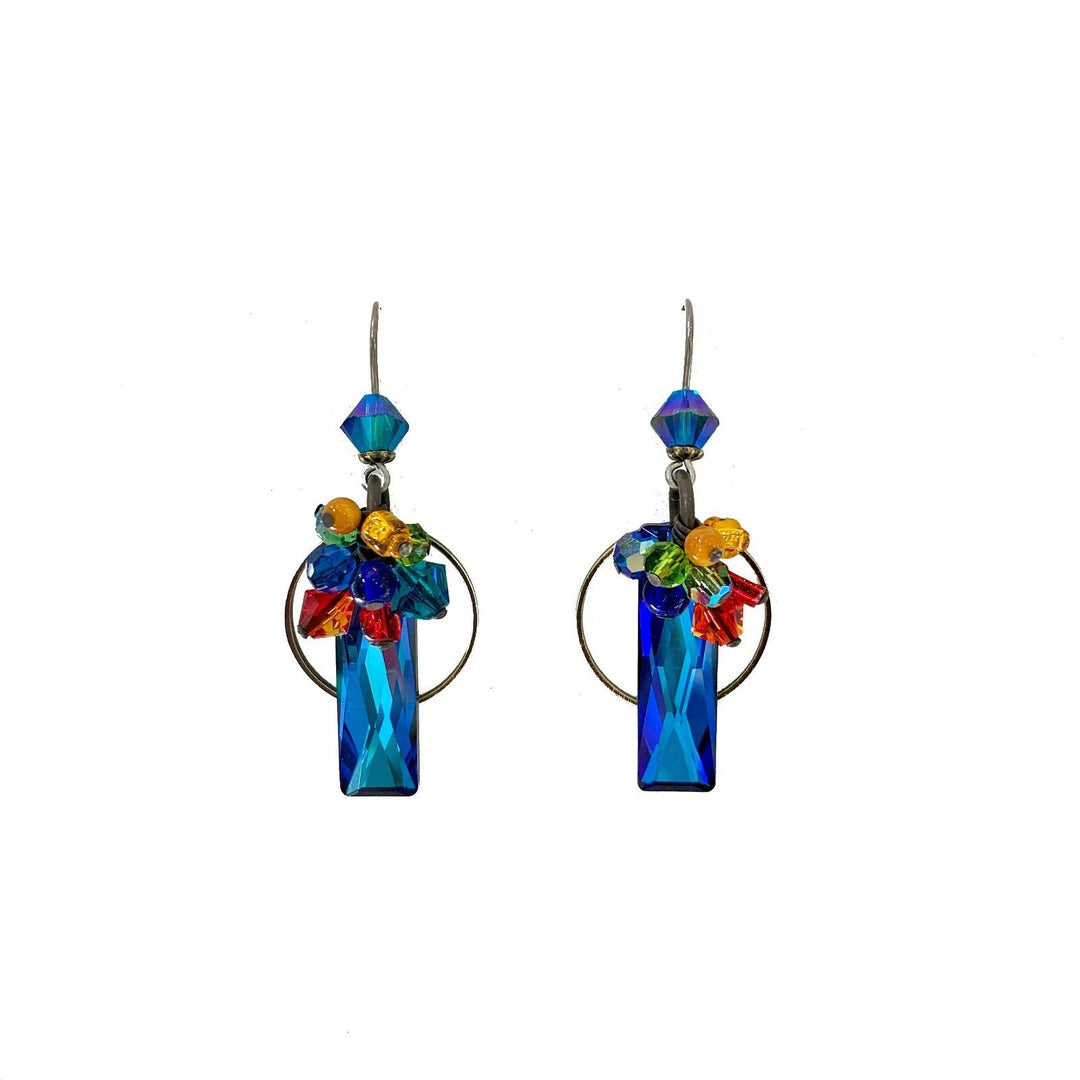 Galaxy Long Baguette Earring