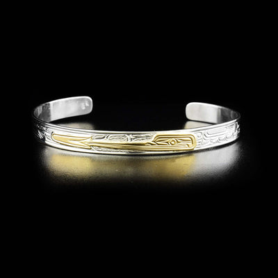 Gold and Silver 1/4" Hummingbird Bracelet