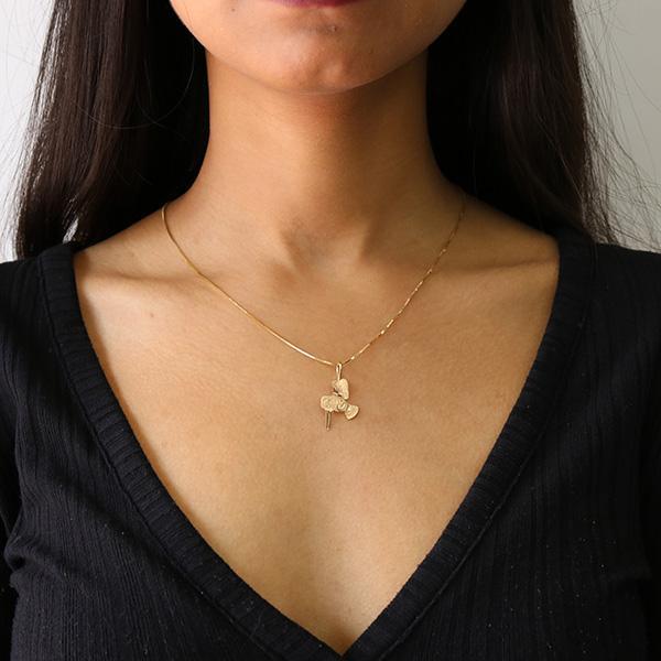Gold Mini Hummingbird Pendant