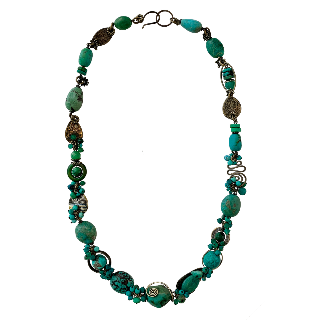 Turquoise Swirl Necklace