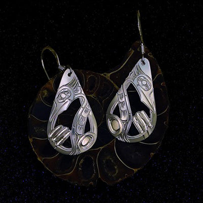 Sterling Silver Heron Earrings - Artina's Jewellery
